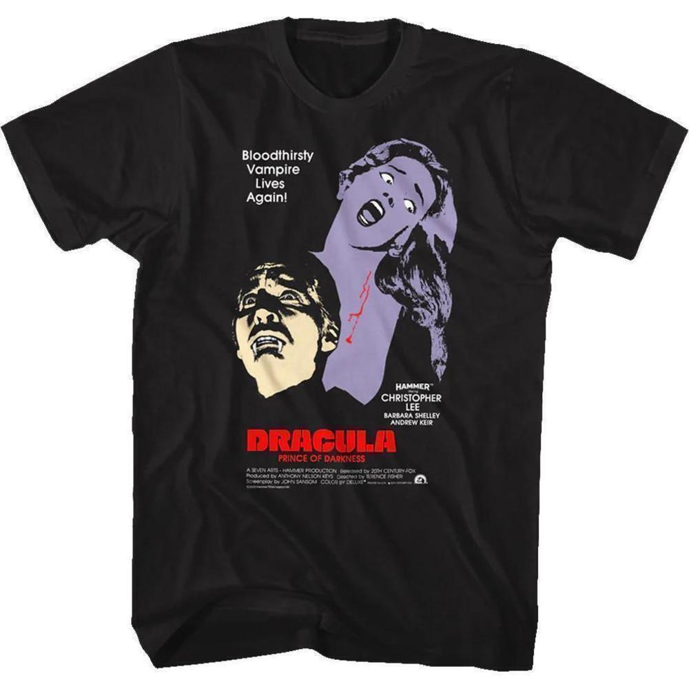 Dracula Prince Of Darkness Hammer Films Retro Horror Fan Unisex Tee T-Shirt